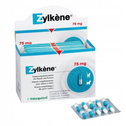 Zylkene 75mg 10 tabl. Na stres na podróż wyciszenie niepokój lęk do 10 kg
