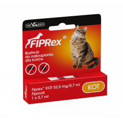 Fiprex Kot preparat przeciw pchłom i kleszczom dla kota pipeta 1x0,7ml