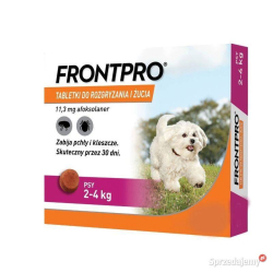 Frontpro Tabletka 1 sztuka dla psa smakowa na pchły i kleszcze 2-4 kg roz S
