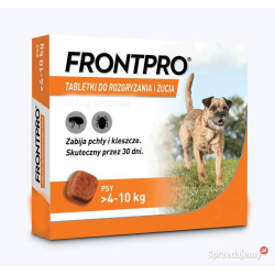 Frontpro Tabletka 1 sztuka dla psa smakowa na pchły i kleszcze 4-10 kg